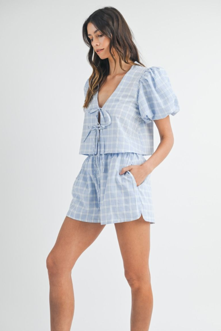 Bronte Bow Tie Shorts Set - FINAL SALE - Image 7