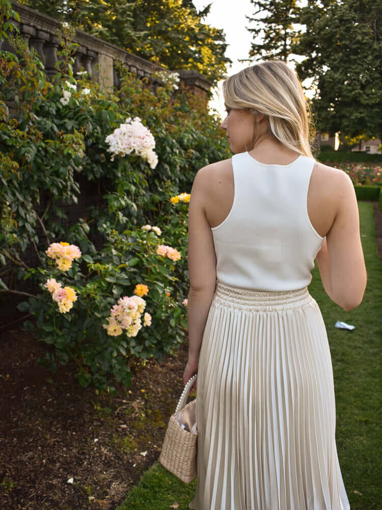 Cream Knit Racerback Tank- FINAL SALE - Image 5