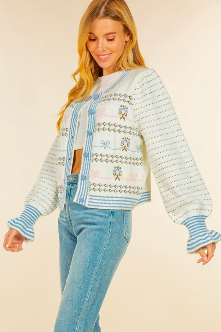 Madison Bow Cardigan