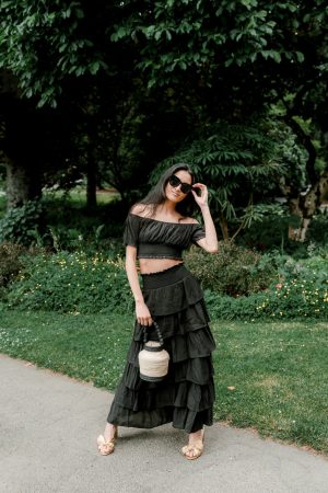 Sofia Black Skirt Set - FINAL SALE